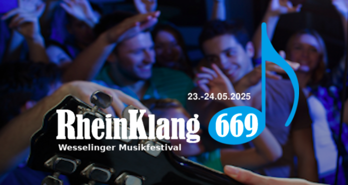 Logo-Grafik zum RheinKlang 669 Musikfestival Wesseling